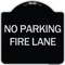 Signmission Pavement Stencil No Parking Fire Lane Heavy-Gauge Aluminum Sign, 18" x 18", BS-1818-24610 A-DES-BS-1818-24610 - alternate 1